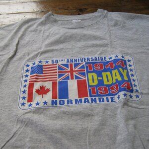 1994 50th Anniversary of Normandie T-Shirt - New, Never Worn. Size L